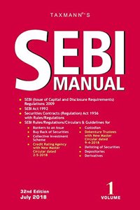 SEBI Manual (Set of Three Volumes) (32nd Edition July 2018)
