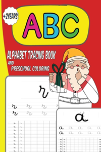 Alphabet tracing book and preschool coloring