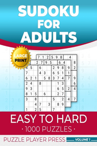 Sudoku for Adults Easy to Hard