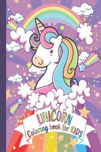 Unicorn coloring book for kids