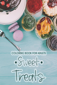 Adult Coloring Book Sweets And Treats