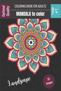 Coloring book for adults - Landscape coloring mandalas
