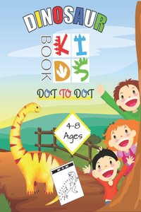 Dinosaur Dot to Dot Book Kids Ages 4-8