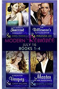 Modern Romance July 2016 Books 1-4