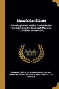 Mansfelder Blätter