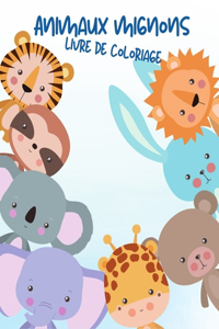 Livre de coloriage d'animaux mignons pour enfants