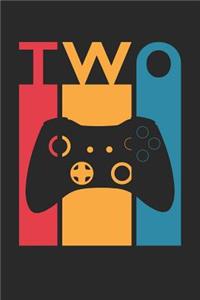 Gaming Notebook for 2 Year Old Boys and Girls - Vintage Gaming Journal - 2nd Birthday Gift for Gamer Diary