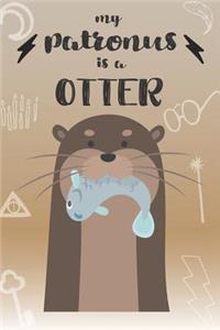 My Patronus is a Otter: Cute Otter Lovers Journal / Notebook / Diary / Birthday Gift (6x9 - 110 Blank Lined Pages)