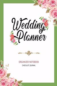 Wedding Planner Organizer Notebook Checklist Journal