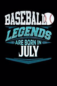 Baseball Legends Are Born In July