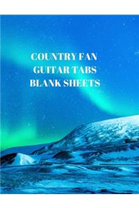 Country Fan Guitar Tabs Blank Sheets