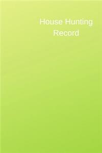House Hunting Record