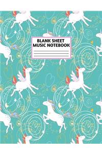 Blank Sheet Music Notebook