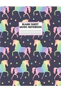 Blank Sheet Music Notebook
