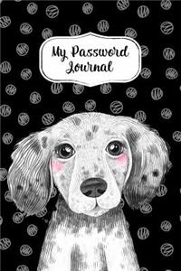 My Password Journal Password Keeper Book Cute Dog Cover