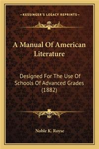 Manual of American Literature