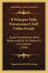 Il Principio Della Prevenzione E Dell' Utilita Sociale