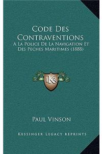Code Des Contraventions