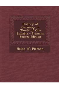 History of Germany in Words of One Syllable