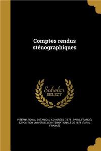Comptes Rendus Stenographiques
