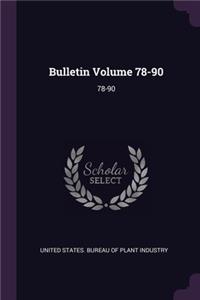 Bulletin Volume 78-90