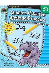 Ready-Set-Learn: Modern Cursive Writing Practice Grd 2-3