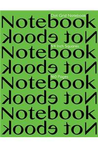 Dot Grid Notebook 1/4 Inch Squares 160 pages