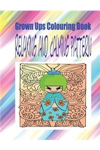 Grown Ups Colouring Book Relaxing and Calming Pattern Mandalas