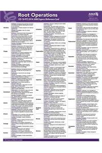ICD-10-PCs 2014 Express Reference Card: Root Operations (Medical/Surgical)