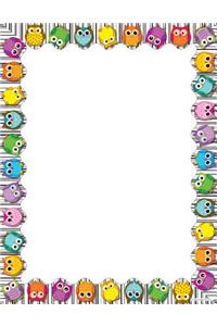 Colorful Owls Computer Paper