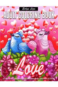 Adult Coloring Book - Love