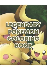 Legendary Pokemon Coloring Book