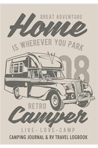 Home CamperCamping Journal & RV Travel Logbook