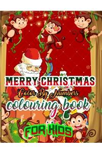 Merry Christmas Color by Numbers Coloring Book for Kids