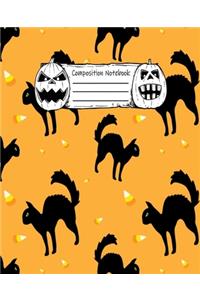 Abstract Halloween Pattern Volume 8 Wide Ruled Journal