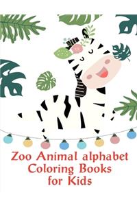 Zoo Animal alphabet Coloring Books for Kids