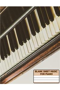 Blank Sheet Music For Piano
