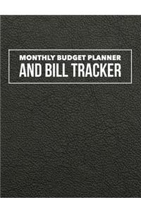 Monthly Budget Planner and Bill Tracker