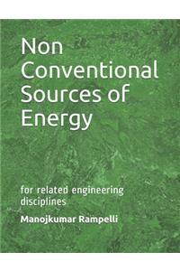 Non Conventional Sources of Energy