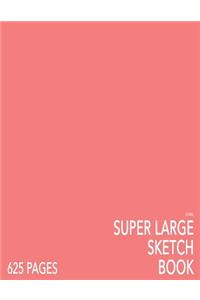 Coral Super Large Sketchbook: Big Softcover Sketchbook, 625 Pages, Giant Sketchbook, Large Sketchbook for Drawing