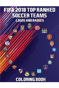 FIFA 2018 Top Ranked Soccer Teams Logos and Badges Coloring Book