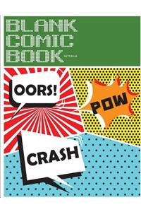 Blank Comic Book Notebook