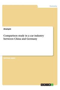 Comparison study in a car industry between China and Germany
