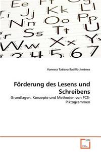 Förderung des Lesens und Schreibens