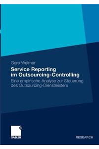 Service Reporting Im Outsourcing-Controlling