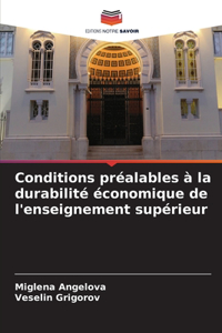 Conditions préalables à la durabilité économique de l'enseignement supérieur
