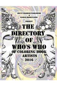 The Directory Of Who's Who of Coloring Book Artists 2016