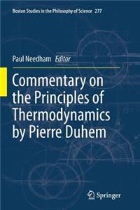 Commentary on the Principles of Thermodynamics by Pierre Duhem