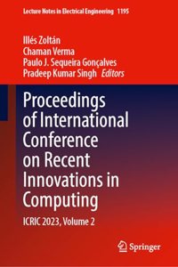 Proceedings of International Conference on Recent Innovations in Computing