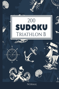 200 Sudoku Triathlon B normal Vol. 1: com soluções e quebra-cabeças bônus